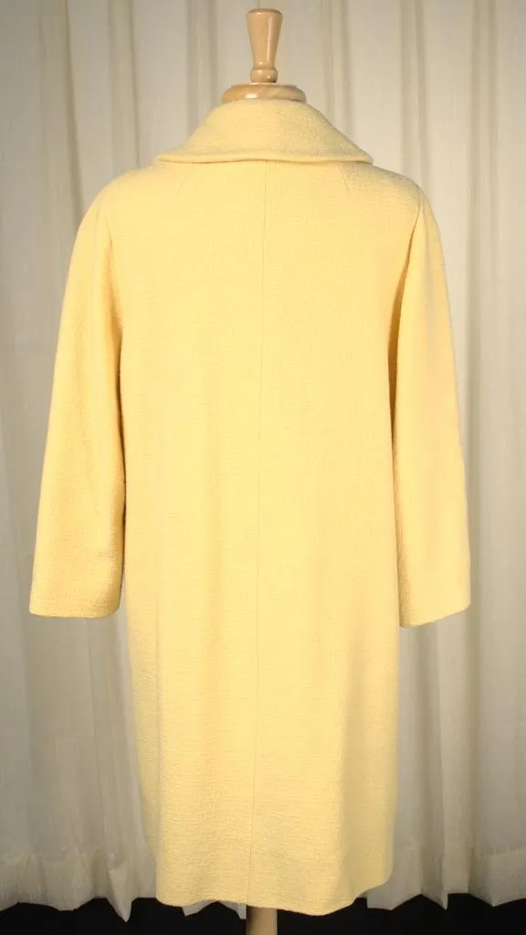 1960s Yellow Big Button Coat