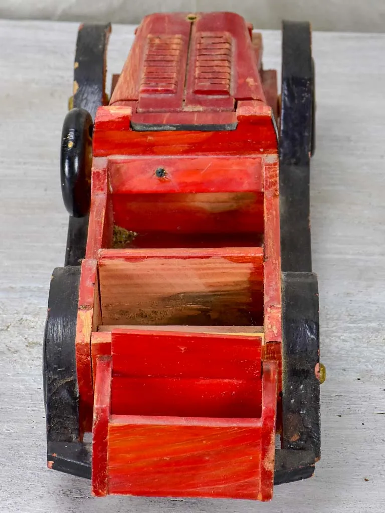 Antique French red toy car