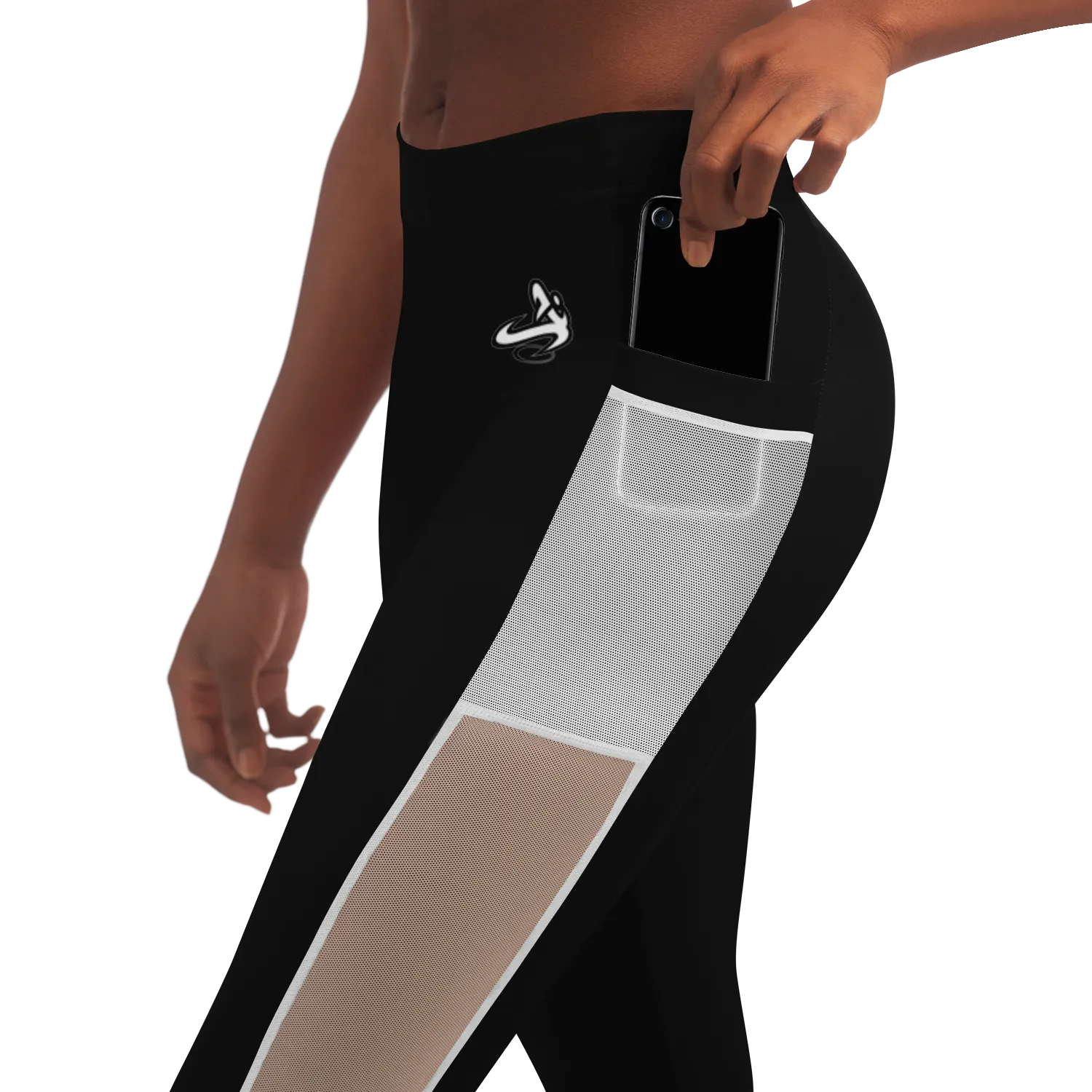 Athletic Apparatus Black WL V1 Mesh Pocket Legging