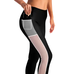 Athletic Apparatus Black WL V1 Mesh Pocket Legging