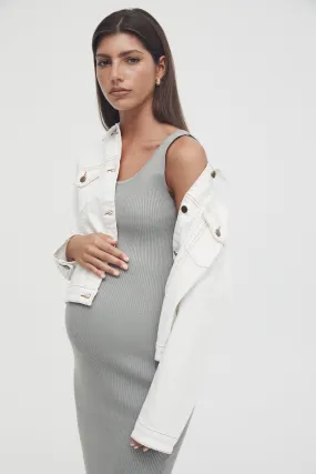 Coastline Knit Dress II (Washed Sage) - FINAL SALE