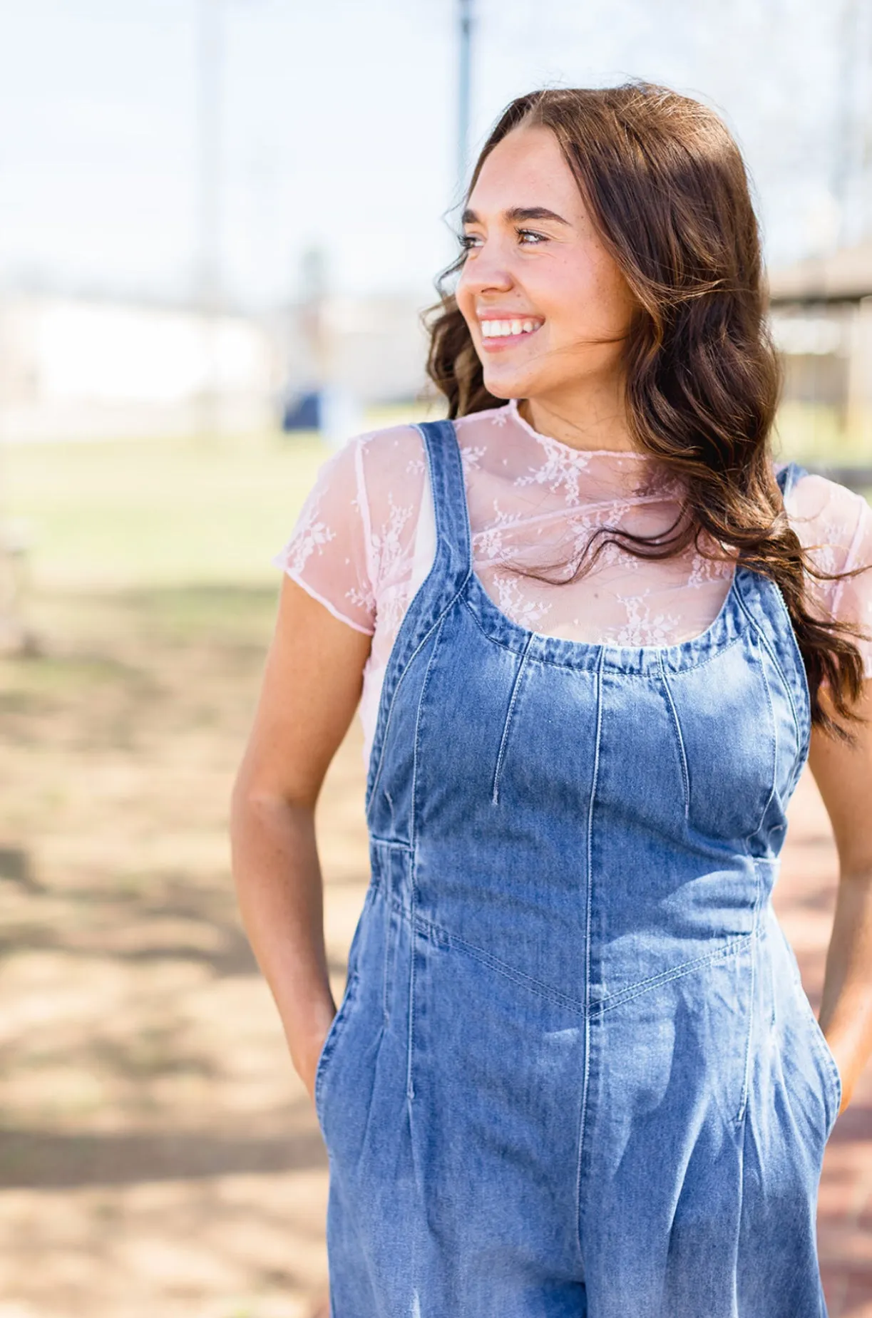 Denim Overall Jumpsuit