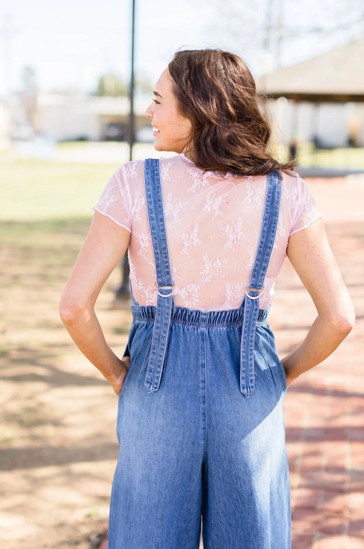 Denim Overall Jumpsuit
