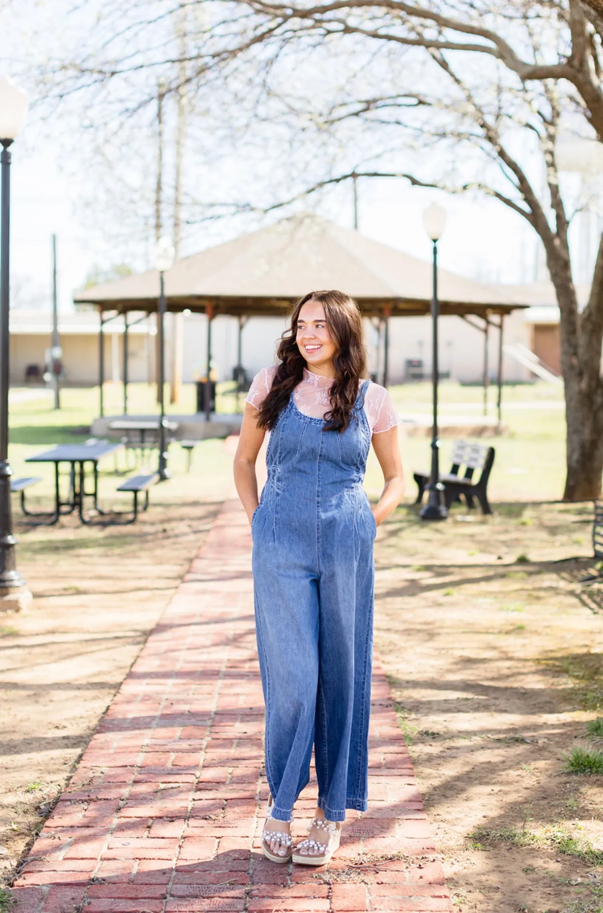 Denim Overall Jumpsuit