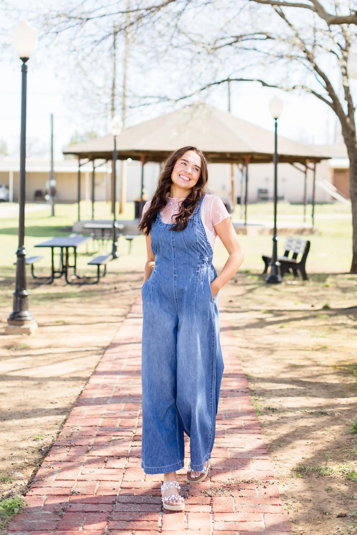 Denim Overall Jumpsuit