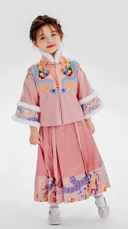 DRAGON YEAR CELEBRATION PLEATED SKIRT SET