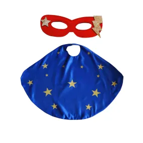 Superhero Star Power Cape Set - Blue