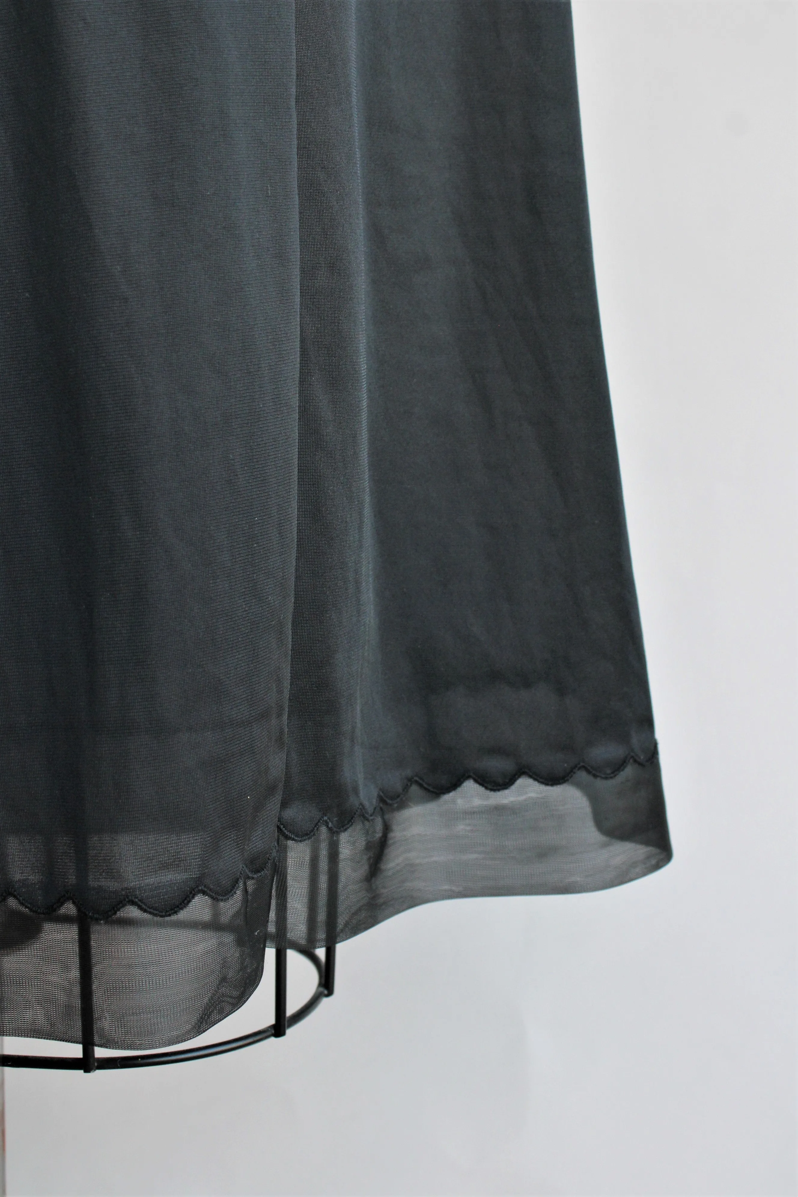 Vintage 1960s Black Full Slip by Penneys, Adonna